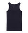 Damen-Top aus Leinen blau SMOKING