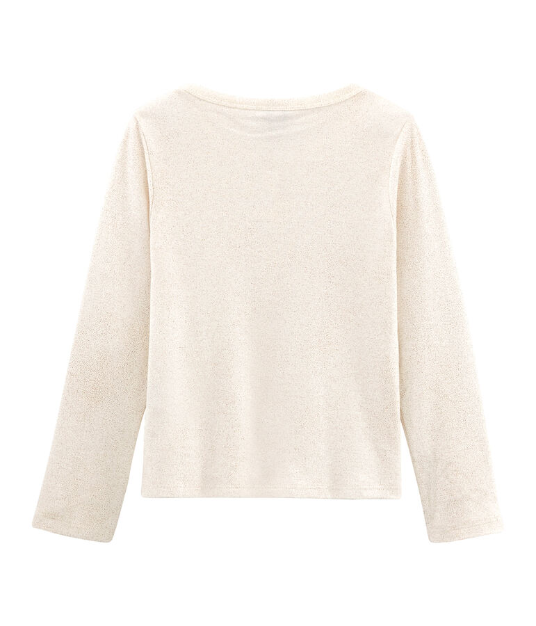 Kinder-Cardigan M&auml;dchen weiss/rosa