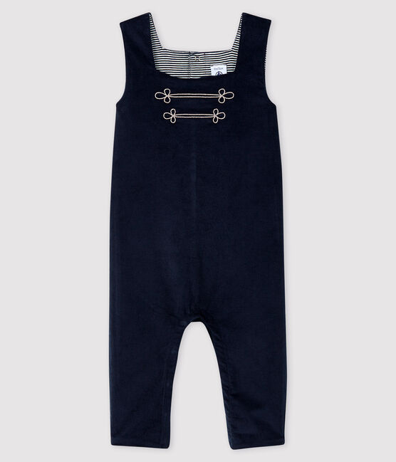 Langer Baby-Overall für Jungen blau SMOKING