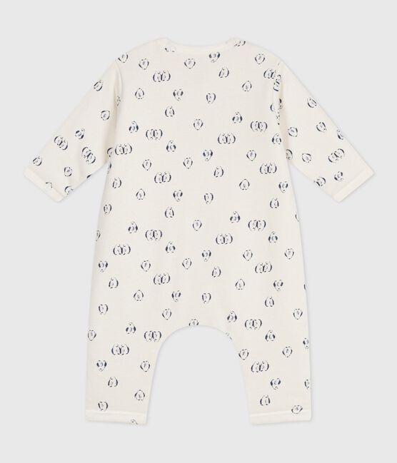 Wattierter Baby-Overall aus Baumwolle mit Pinguin-Motiv blau MILK/ SOIR