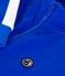 Kinder-Sweatshirt mit Reißverschluss und Stehkragen aus einfarbiger Baumwolle blau PERSE