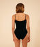 Damenbody aus Baumwolle und Elastan. schwarz BLACK