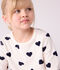 Kinder-Pyjama aus Baumwoll-Frottee mit Herz-Motiv blau/blau