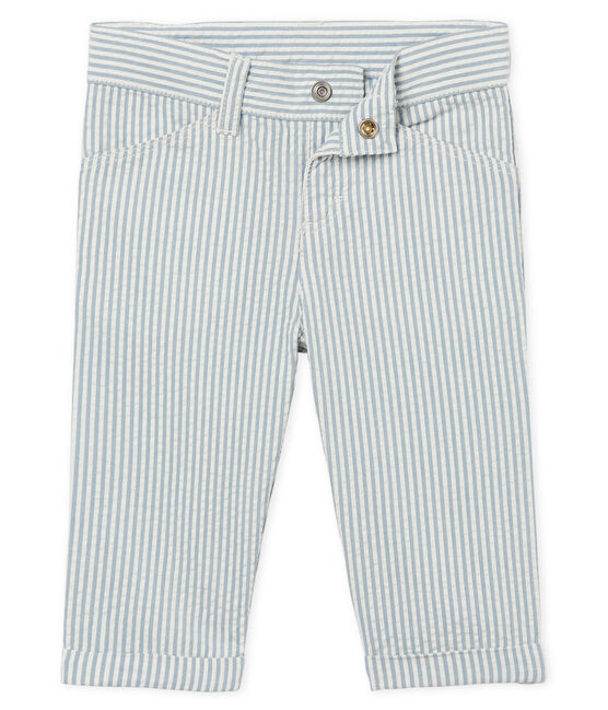 Gestreifte babyhose jungen blau FONTAINE/weiss MARSHMALLOW