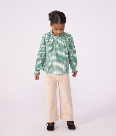 Kinder Wide Leg-Hose aus Feincord