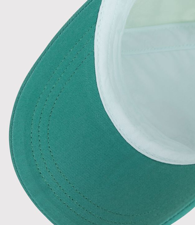 Baby-Kappe aus Baumwolle blau/vielfarbig