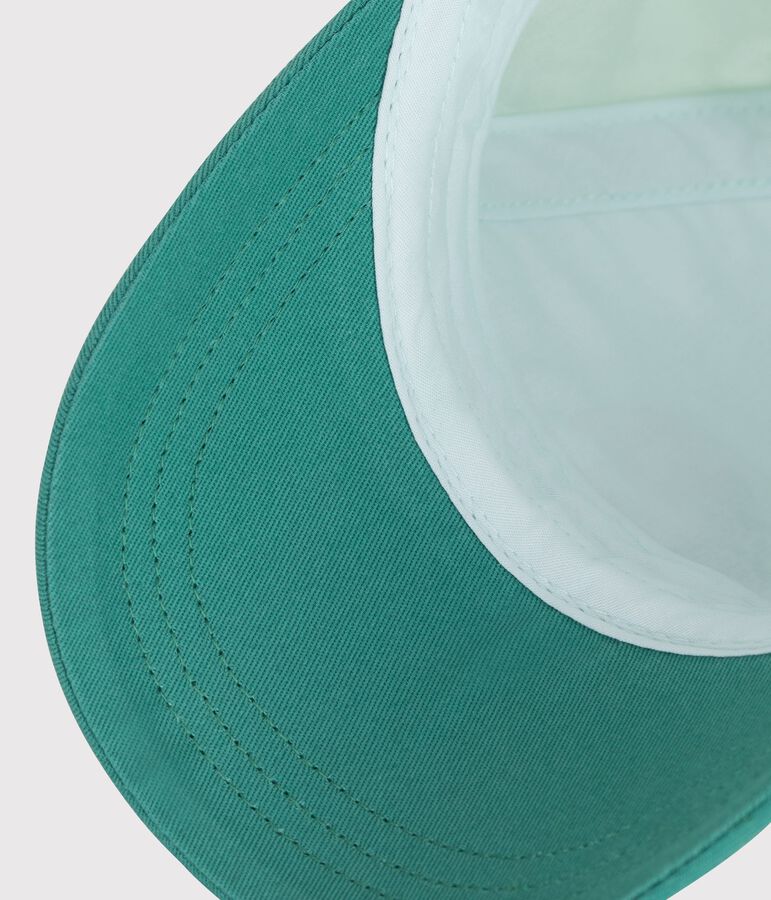 Baby-Kappe aus Baumwolle blau/vielfarbig