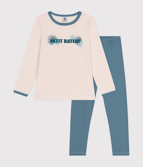 Langärmeliger Pyjama für Mädchen aus Baumwolle PANACOTTA/ ROVER