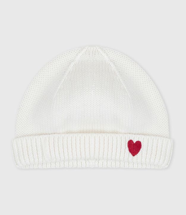 M&uuml;tzen Unisex-M&uuml;tze f&uuml;r Neugeborene aus Baumwolle weiss