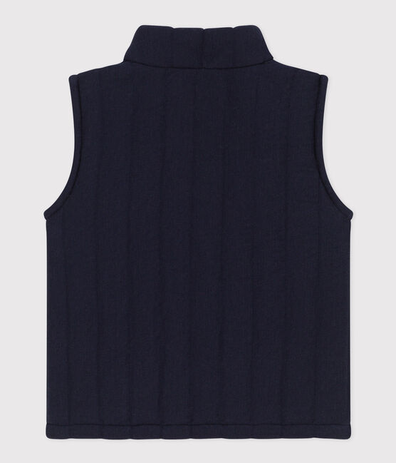 Baby-Weste aus gestepptem Doppeljersey blau SMOKING