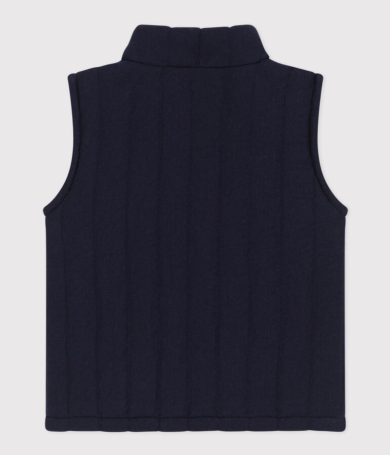 Baby-Weste aus gestepptem Doppeljersey blau