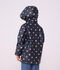 Kinder-Regenjacke mit Herzmotiv blau/vielfarbig