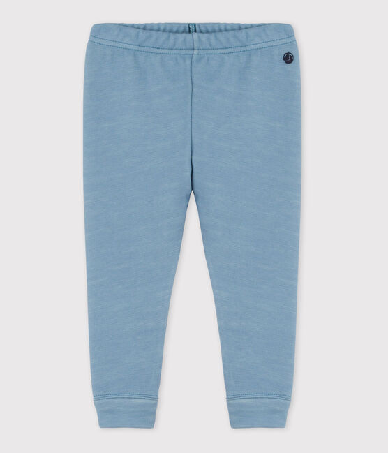 Baby-Leggings aus Woll- und Baumwoll-Jersey blau ROVER