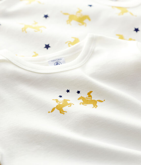 2er-Set langärmelige T-Shirts aus Baumwolle mit Ritter-Motiv für Jungen variante 1