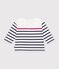 Baby-Streifenshirt aus Baumwolle weiss/vielfarbig