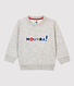 Baby-Sweatshirt aus Molton.