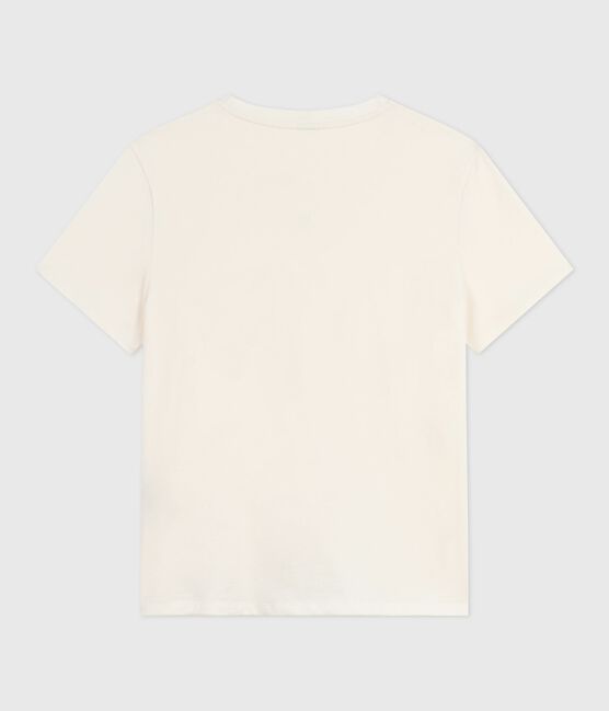 Kurzärmeliges Damen T-Shirt "Le Droit" mit geradem Schnitt aus Baumwolle naturfarben MILK