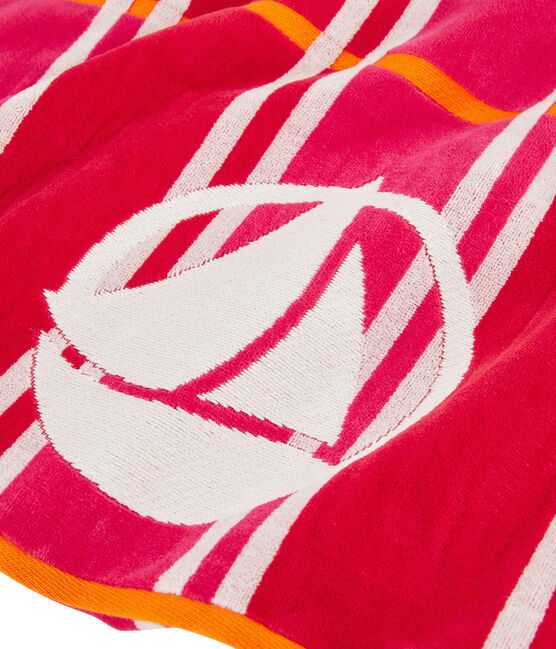 Strandtuch rosa GEISHA/weiss MULTICO