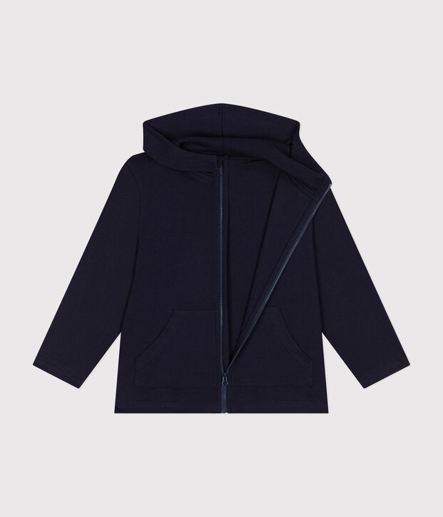 Jungen-Kapuzenshirt mit Rei&szlig;verschluss aus Strickgewebe SMOKING