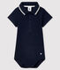 Kurzärmeliger Baby-Body aus Baumwolle mit Polokragen für Jungen
