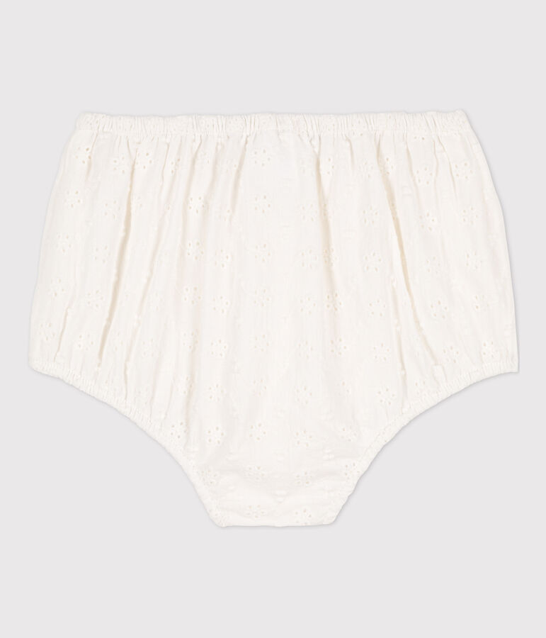 Baby-Bloomers in Broderie Anglaise. weiss