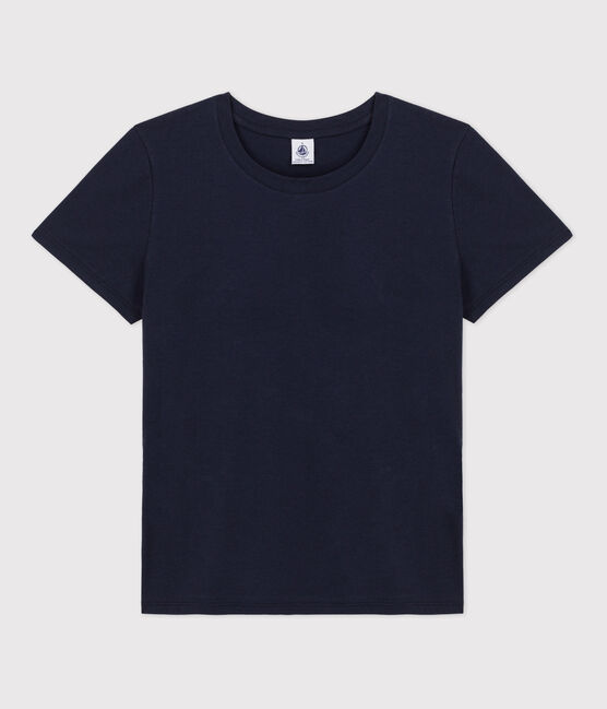 T-Shirt LE DROIT aus Baumwolle mit Rundhalsausschnitt blau SMOKING