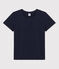 T-Shirt LE DROIT aus Baumwolle mit Rundhalsausschnitt blau SMOKING