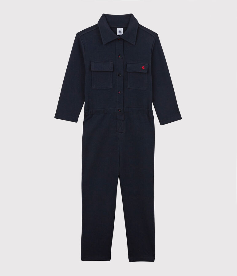 Bedruckter Overall aus Baumwolle f&uuml;r M&auml;dchen blau