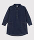 Langärmeliges Kinderkleid aus Denim für Mädchen