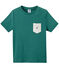 Jungen-T-Shirt mit Brusttasche grün Olivier