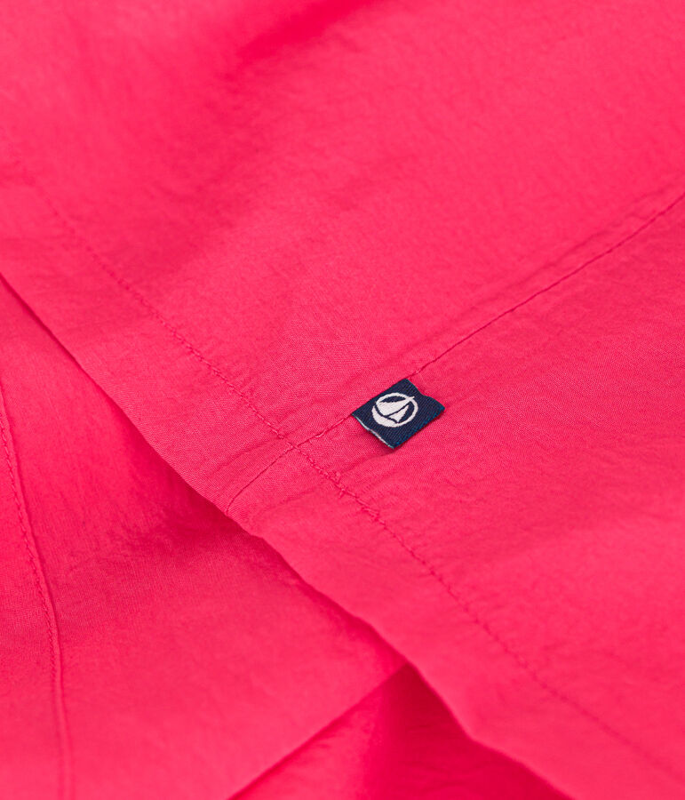 Kurz&auml;rmeliges Kinder-Kleid aus Leinenstoff f&uuml;r M&auml;dchen rosa GLOSS