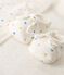 Quadratisches Baby-Badetuch aus Bio-Baumwolle weiss MARSHMALLOW/weiss MULTICO
