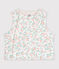 Wendbare Baby-Weste aus bedruckter Baumwolle weiss/rosa