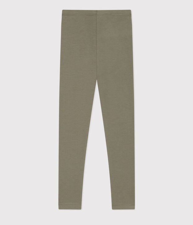 Kinder-Leggings aus Jersey-Elastan f&uuml;r M&auml;dchen gr&uuml;n