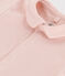 Kurzärmeliger Baby-Body aus Bio-Baumwolle mit Kragen rosa SALINE