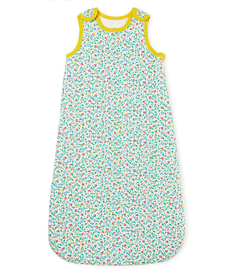 Kompakter Baby-Schlafsack aus Doppeljersey weiss MARSHMALLOW/weiss MULTICO