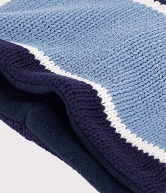 Kinder-Schlauchschal aus Strick mit Fleece-Futter ADRIATIC