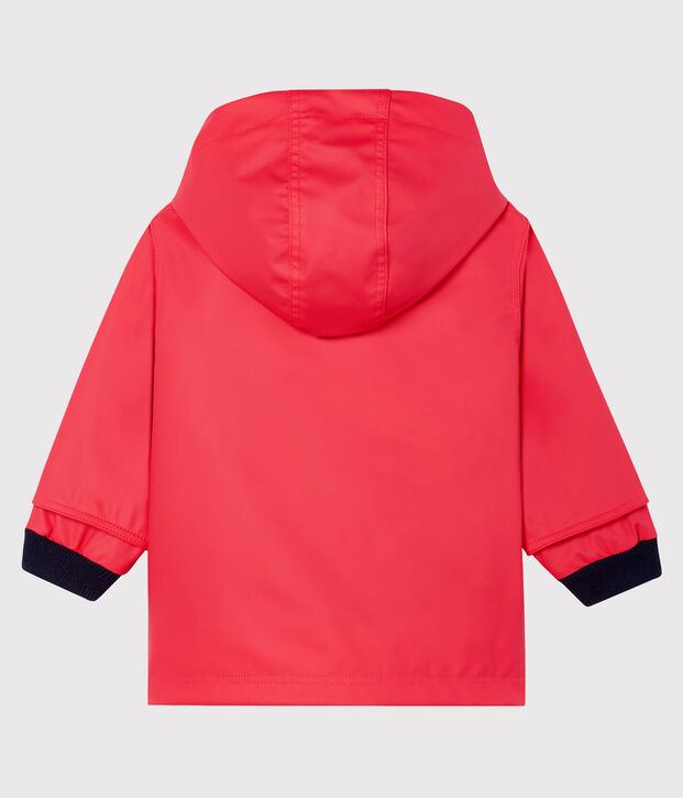 Klassische Baby-Regenjacke f&uuml;r M&auml;dchen rot