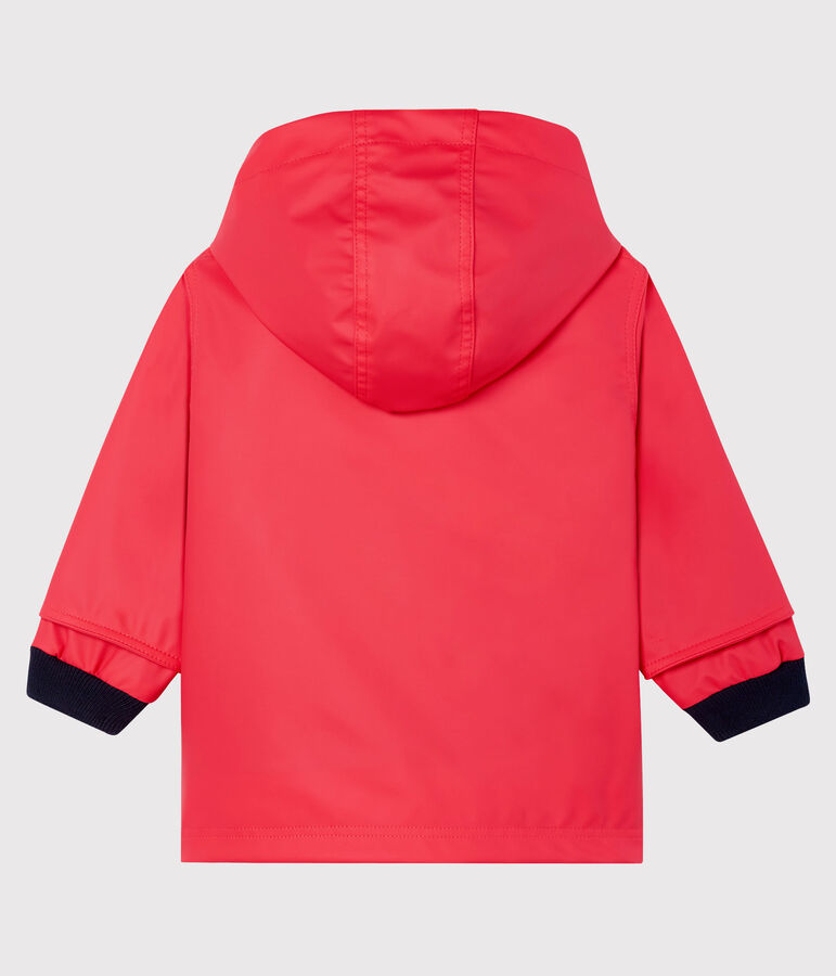 Klassische Baby-Regenjacke f&uuml;r M&auml;dchen rot