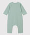 Langer Baby-Overall aus gestepptem Doppeljersey grün PAUL
