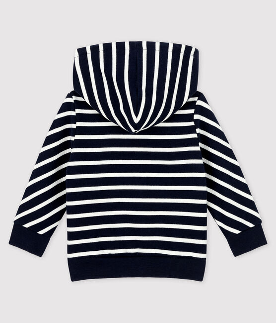 Baby-Kapuzensweatshirt für Jungen blau SMOKING/weiss MARSHMALLOW