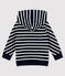 Baby-Kapuzensweatshirt für Jungen blau SMOKING/weiss MARSHMALLOW
