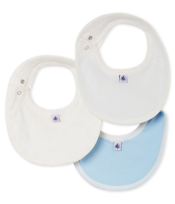 Set mit drei Baby-Lätzchen aus Rippstrick. variante 2