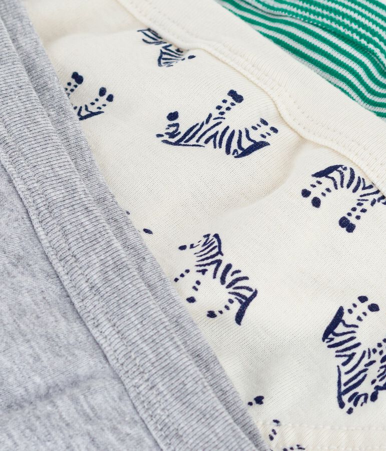 Set Kinder-Slips aus Baumwolle mit Zebra-Motiv vielfarbig