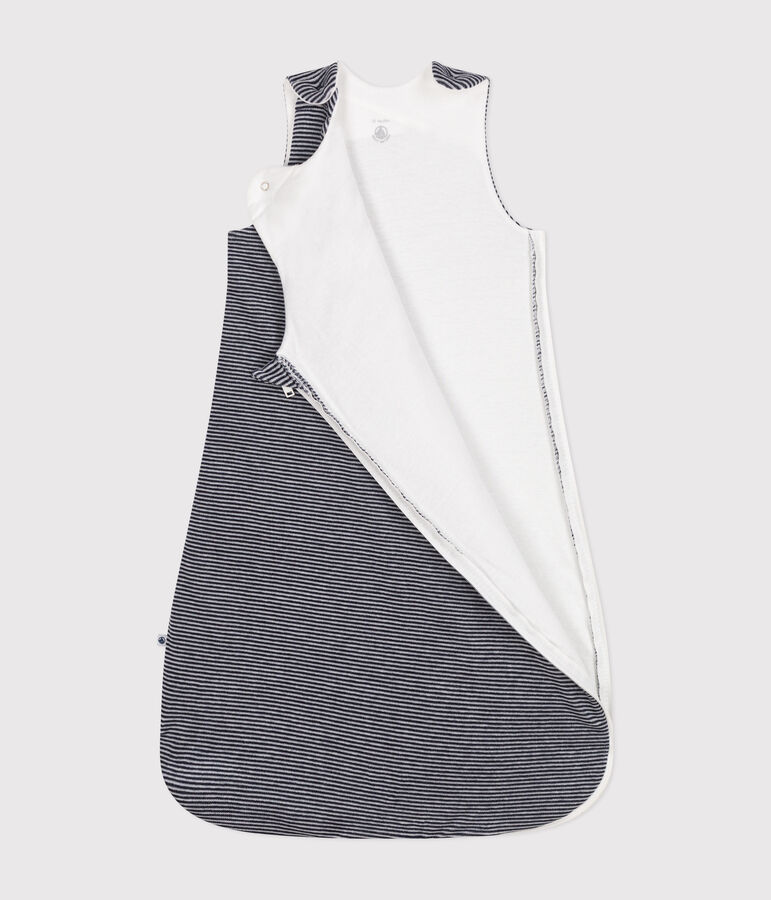 Baby-Schlafsack aus Nicki TOG-Wert 2,5 blau SMOKING/weiss MARSHMALLOW