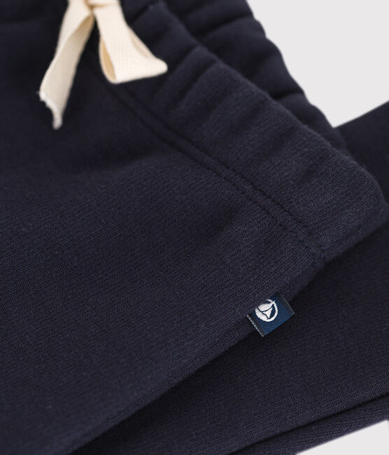 Baby-Hose aus weichem und warmen Molton blau SMOKING