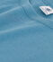 T-Shirt L’ICONIQUE aus Baumwolle mit rundem Ausschnitt für Damen blau LAVIS