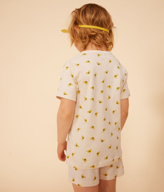 Kinder-Kurzpyjama aus Baumwolle im Koala-Verkleidungs-Look weiss AVALANCHE/ MULTICO