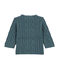Cardigan mit Zopfmuster blau Atlantic