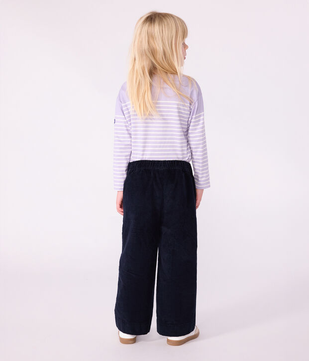 Kinder-Hose aus einfarbigem Fein-Cord SMOKING